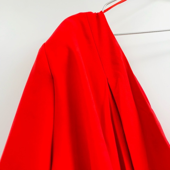 Sergio Hudson One Sleeve Cut Out Red Jumpsuit Size 2X - Picture 2 of 11